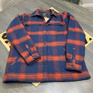 NWT Patagonia Women's Insulated Fjord Flannel Jacket Burlwood Plaid Large